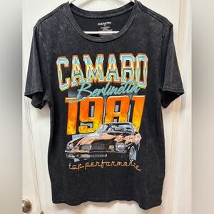 Chemistry Ladies Camaro 1981 Gray Graphic Tee Size Medium